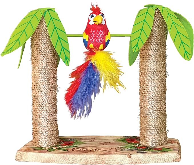 KONG Play Spaces Tiki Twirl Palm Tree Cat Scratcing Posts