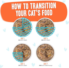 Weruva B.F.F. OMG - Best Feline Friend Oh My Gravy! Grain-Free Wet Cat Food Cans, Crazy 4 U! Chicken & Salmon (Pack of 8)
