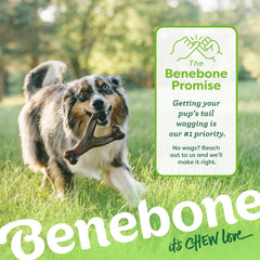 Benebone Wishbone Durable Dog Chew Toy for Aggressive Chewers, Made in USA, Real Bacon Flavor