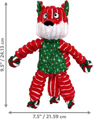 KONG Holiday Floppy Knots Fox Small Medium