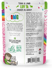 Weruva B.F.F. OMG - Best Feline Friend Oh My Gravy!, Tuna & Lamb Luv Ya with Tuna & Lamb in Gravy Cat Food