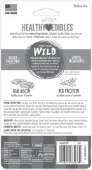 Nylabone Healthy Edibles WILD Natural Long-Lasting Bison Flavor Bone Chew Treats for Dogs (2 Count)