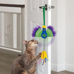 KONG Connects Peacock Interactive Cat Toy with Feathers and Catnip