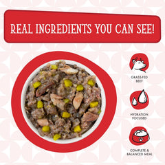 Weruva Dogs in The Kitchen, The Double Dip with Beef & Wild-Caught Salmon Au Jus Dog Food (Pack of 12)