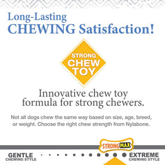 Nylabone Gourmet Style Wishbone Strong Chew Toy for Puppies, Peanut Butter Flavor