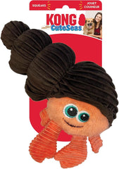 KONG Cuteseas Rufflez Soft Ridged Plush Dog Toy (Hermit Crab)