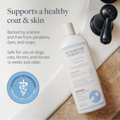 Veterinary Formula Flea and Tick Shampoo for Dogs and Cats
