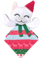 KONG Holiday Crackles Cat Toy - Santa Kitty - Assorted Patterns - With Catnip