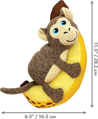 KONG Pull-A-Partz Pals 2 Toys in 1 Dog Toy (Monkey)