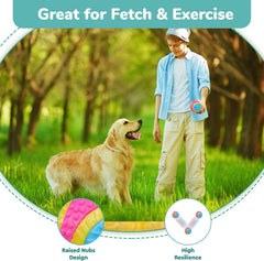SPOT Sensory Ball for Soft Chewers - Stimulates All 5 Senses, Bell & Squeaker Sounds, Raised Nubs Clean Teeth, High Contrast Fetch Toy, Beef Scented, Durable TPR Rubber Ball, 3.25-inch