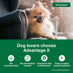 Elanco Advantage II Dog Vet-Recommended Flea Treatment & Prevention | 6-Month Supply
