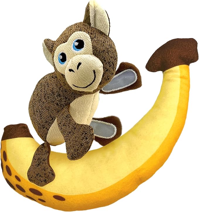 KONG Pull-A-Partz Pals 2 Toys in 1 Dog Toy (Monkey)