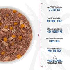Tiki Cat Aloha Friends, Tuna, Tilapia & Pumpkin, Grain-Free & High Moisture, Wet Cat Food for All Life Stages
