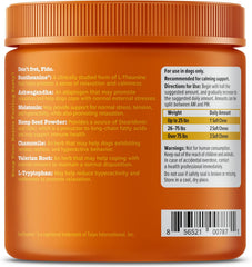 Zesty Paws Calming Chews for Dogs - for Everyday Stress, Relaxation, Composure, and Separation, 90 Count, Turkey - Melatonin