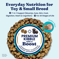 Click to see full view       3+ Solid Gold Toy & Small Breed Dry Dog Food Small Bites – Real Chicken, Grain Free Gluten Free, High Fiber Healthy Kibble w/Probiotics for Gut Health & Digestion Support– All Ages – NutrientBoost™