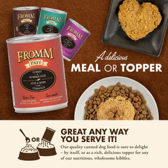 Fromm Turkey & Pumpkin Pate Dog Food - Premium Wet Dog Food - Turkey Recipe - Case of 12 Cans