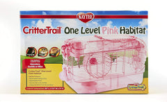 Kaytee CritterTrail Pink Habitat for Pet Mice, Dwarf Hamsters, Hamsters or Gerbils
