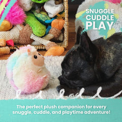 Snugarooz Lilly The Frog Plush Dog Toy with Repair Patch – Soft, Durable & Crinkly – Squeaky Plush Fun for Medium Dogs – Gentle Chewing & Snuggling Toy