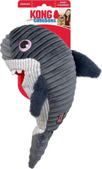 KONG Cuteseas Rufflez Soft Ridged Plush Dog Toy (Shark)