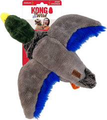 KONG Wild Low Stuff Creatures with Minimal Stuffing for Dogs (Mallard)