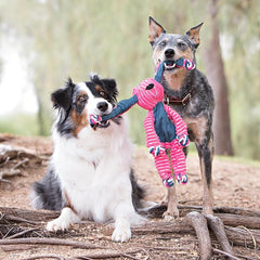 KONG Floppy Knots - Knotted Rope Dog Toy Entices Play - Tug Toy Satisfies Natural Instincts - Dog Supplies with Floppy Design & Minimal Stuffing