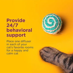 Comfort Zone Pack Cat Calming Diffuser Refills; Pheromones Help Cat Anxiety