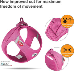 curli Vest Harness curli Clasp Air-Mesh Fuchsia