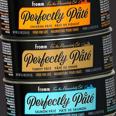 Fromm Perfectly Pâté Chicken Pate Cat Food - Premium Wet Cat Food - Chicken Recipe - Case of (12) 5.5 oz Cans