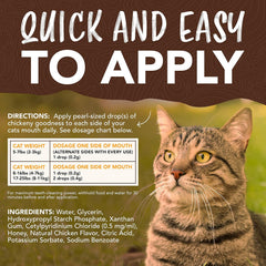 TropiClean Enticers Cat Teeth Cleaning Treat Gel | Honey Chicken Flavored Cat Toothpaste Alternative |