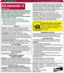 K9 Advantix II Dog Vet-Recommended Flea, Tick & Mosquito Treatment & Prevention | 1-Mo Supply
