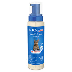 Adams Plus Flea & Tick Foaming Shampoo & Wash for Cats & Kittens 1ea/10 fl oz