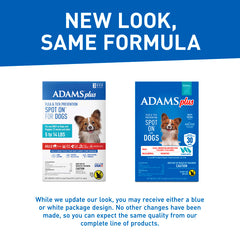 Adams Plus Flea & Tick Prevention Spot On for Dogs 3 month supply, Clear, 1ea/SMall Dog 5 To 14 lb