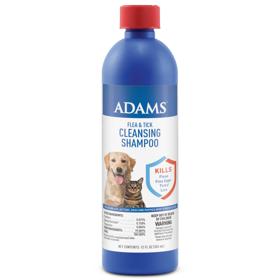 Adams Flea & Tick Cleansing Shampoo Clear, 1ea/12 oz