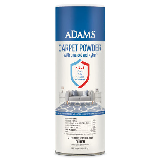 Adams Carpet Powder with Linalool and Nylar 1ea/16 oz