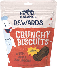 Natural Balance Limited Ingredient Rewards Crunchy Biscuits, Grain-Free Dog Treats for Adult Dogs of All Breeds, Salmon Recipe, 14 Ounce (Pack of 1)