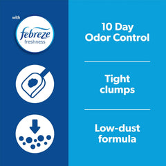 Fresh Step Extreme Scented Litter with the Power of Febreze, Clumping Cat Litter, Mountain Spring, 25 Pounds, Packaging May Vary