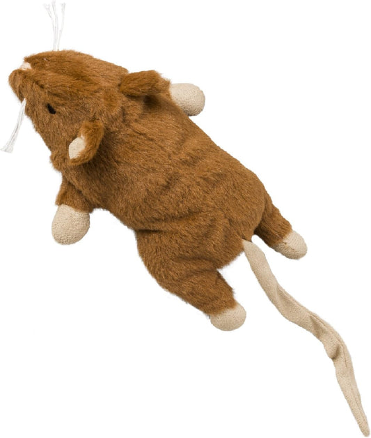 SPOT Big Mouse Bertha with Catnip - Lifelike Cat Toy, Fuzzy Mice with Catnip and Crinkle Sound, Large Size for Cuddling, Chasing, Playing - 7in Plush Toys, Assorted Colors