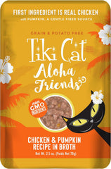 Tiki Cat Aloha Friends, Chicken & Pumpkin, Grain-Free & High Moisture, Wet Cat Food for All Life Stages
