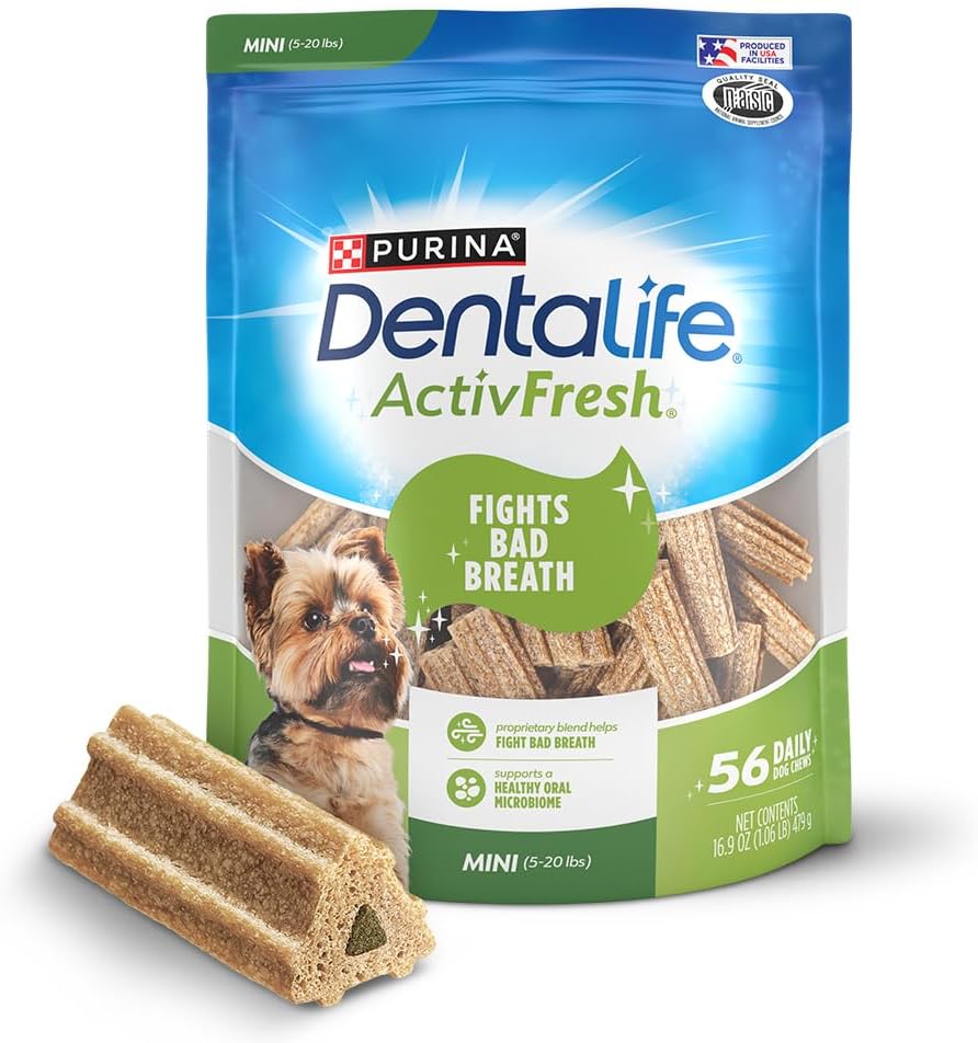 Purina DentaLife Dental Care Small/Medium Dog Chews, ActivFresh Daily Oral Care - 6.9 oz