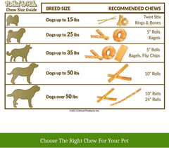 Fieldcrest Farms Nothin to Hide Flip Chips Chews for Dogs - All Natural Rawhide Alternative Treats for Dogs, Chicken, Beef or Peanut Butter Flavor Snack for All Breed Dogs (Chicken, 8.5 Oz)