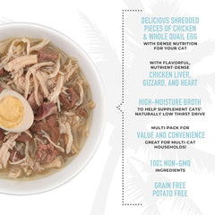 Tiki Cat After Dark, Chicken & Quail Egg, High-Protein and 100% Non-GMO Ingredients, Wet Cat Food for Adult Cats