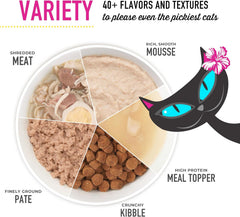 Tiki Cat Silver Variety Pack, Immune System Support Formulated for Older Cats Aged 11+, Senior Wet Cat Food
