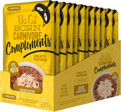 Tiki Cat Born Carnivore Complements Wet Cat Food Topper, Chicken
