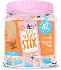 Tiki Cat Baby Stix Wet Cat Treats, Chicken in Creamy Gravy