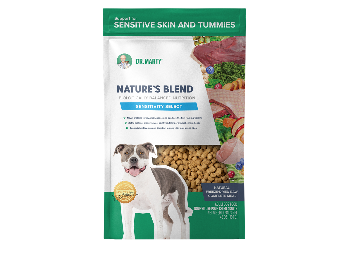 Dr. Marty's Nature's Blend Sensitivity Select Freeze Dried Dog 48 oz