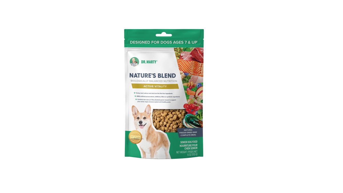 Dr. Marty's Nature's Blend Freeze Dried Active Vitality Senior Dog 6 oz