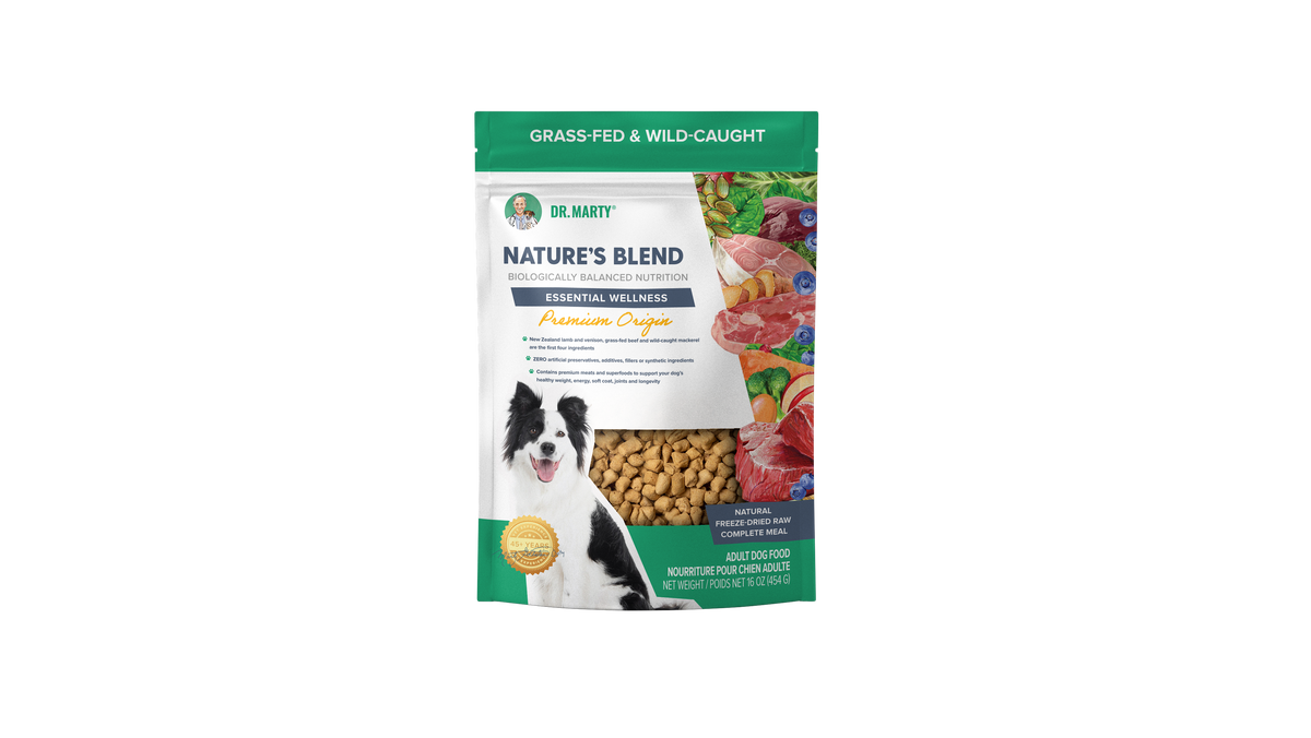 Dr. Marty's Nature's Blend Essential Freeze Dried Beef & Venison Dog 16 oz