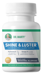 Dr. Marty's Shine & Luster Chewable Dog Supplement 60 ct