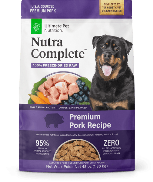 Nutra Complete Premium Pork Dog Food Big Dog Pet Supply