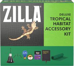Dragon Habitat Accessory Kit, Easy Starter Kit for Bearded Dragons, Includes Lighting, UVB, Heat, Bedding, Humidity, Temperature and Food, Ideal for Habitats 20L - 60 BR Terrariums